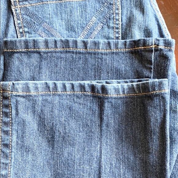 Calvin Klein Women Blue Dark Wash Denim Mid Rise Lean Bootcut Jeans Size 29/8 - Picture 13 of 13